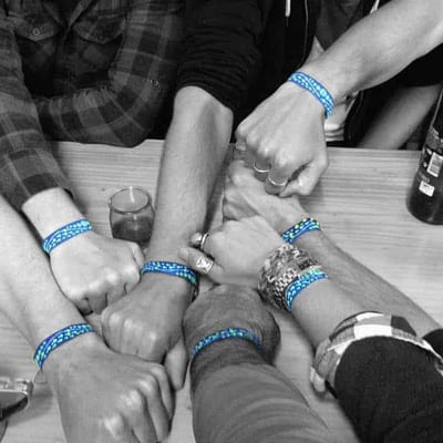 Hikers with their Camino bracelets