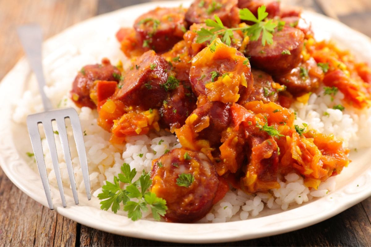 Swedish Sausage Stew over the Fire